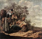MOLYN, Pieter de Landscape with Conversing Peasants sg oil painting picture wholesale